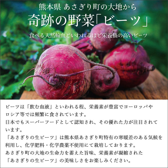 生 ビーツ 2kg (訳あり品：Sサイズ) 熊本県産【毎週木曜発送】【宅配便配送】